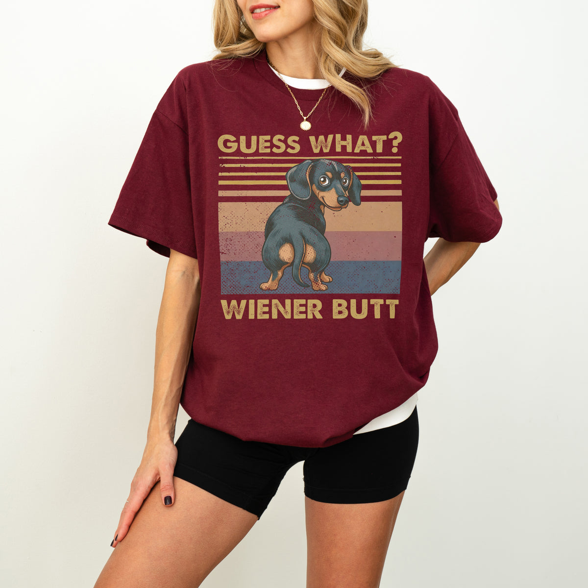 Guess What Wiener Butt Dachshund Shirt