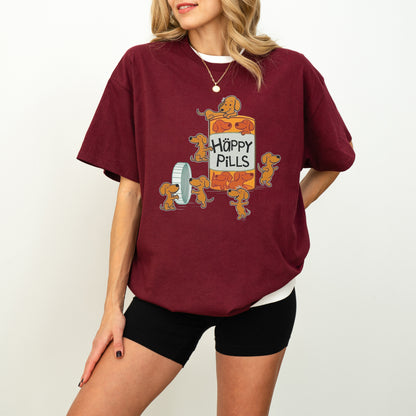 Happy Pills Dachshund Shirt Cute Doxie Gift
