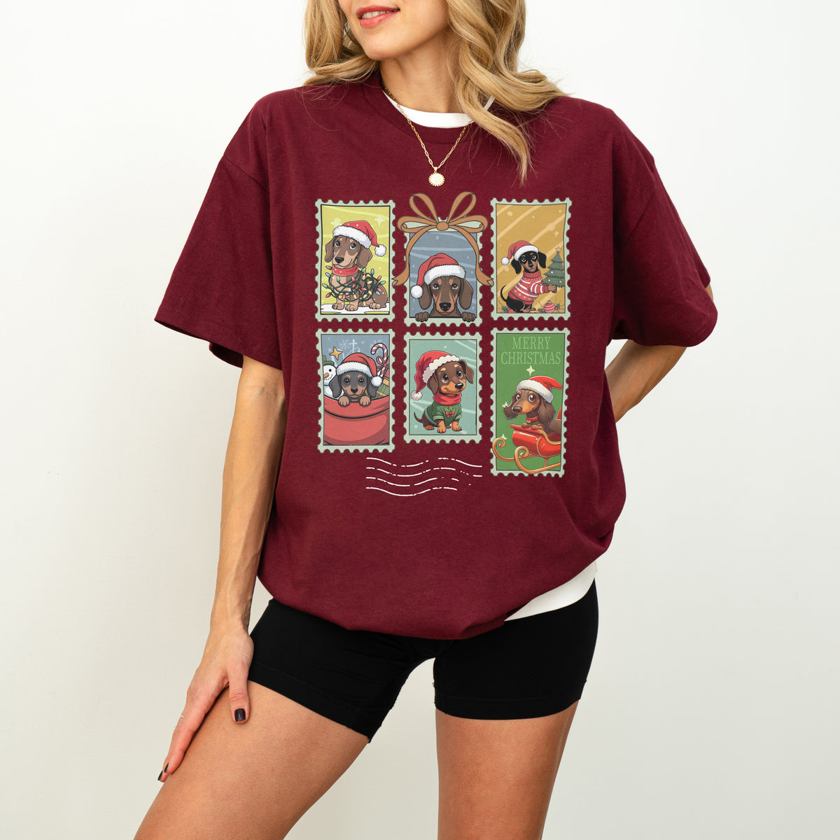 Dachshund Christmas T-Shirt Cute Holiday Dog Lover Gift