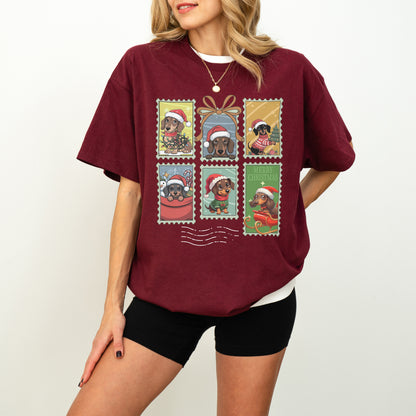 Dachshund Christmas T-Shirt Cute Holiday Dog Lover Gift
