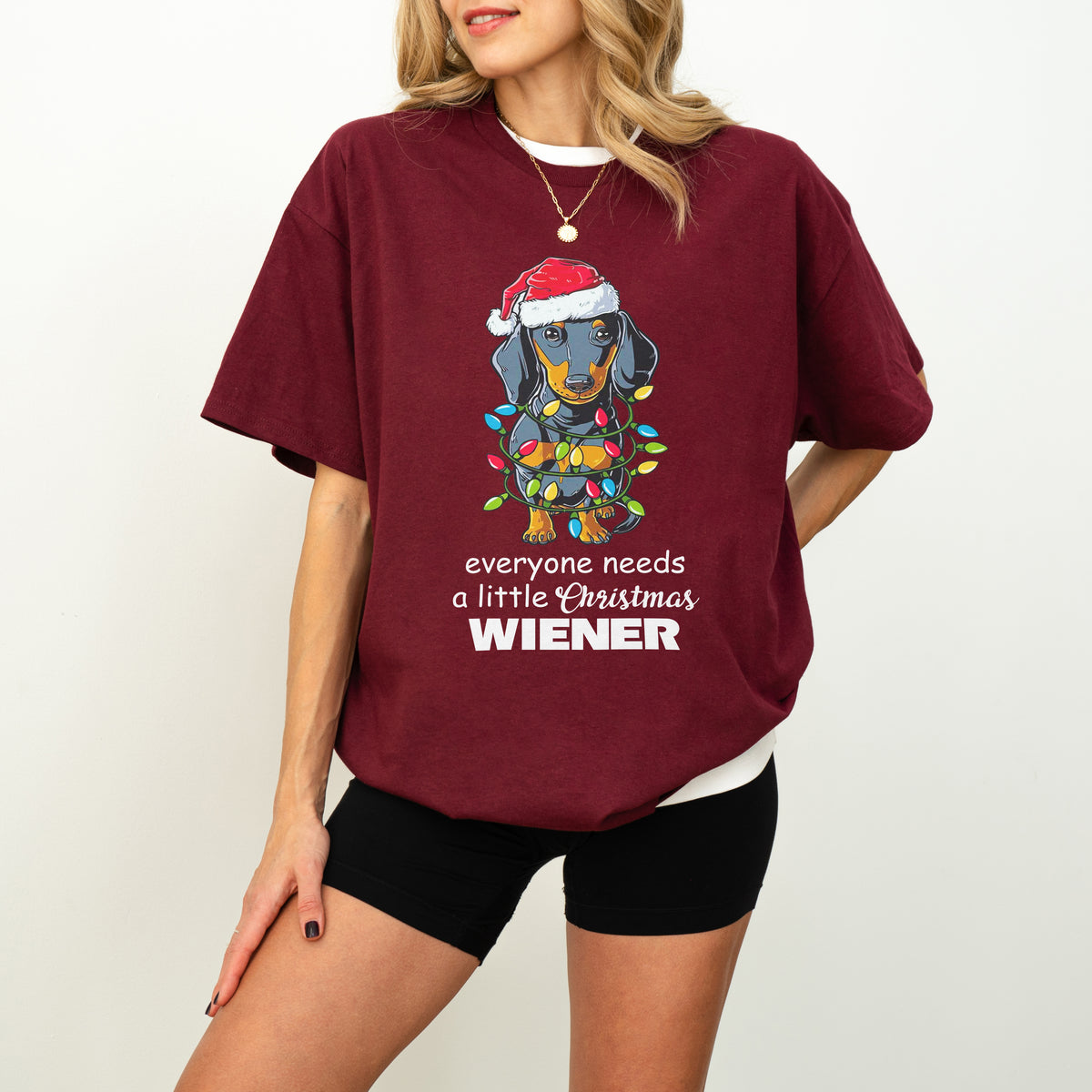 Everyone Needs a Little Christmas Wiener Dachshund Shirt