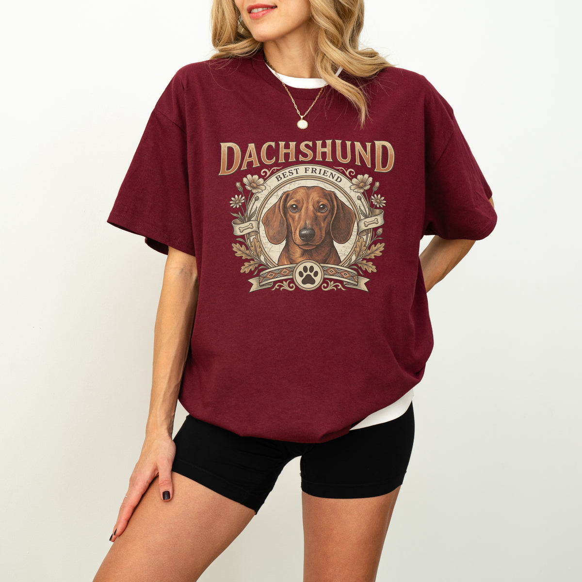 Custom Dachshund Shirt Personalized Dog Portrait Gift from Photo