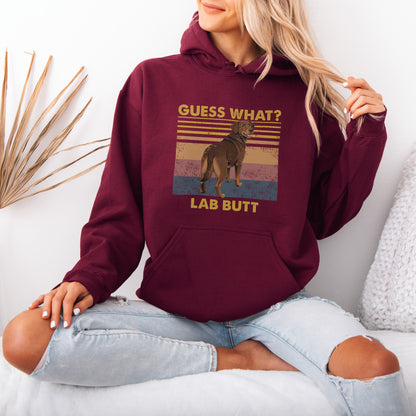 Guess What Labrador Butt Hoodie – Funny Dog Lover Gift