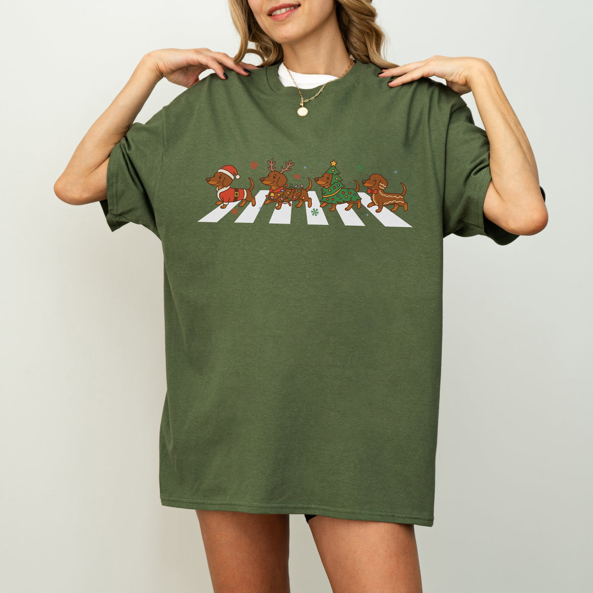 Abbey Road Dachshund Christmas Shirt