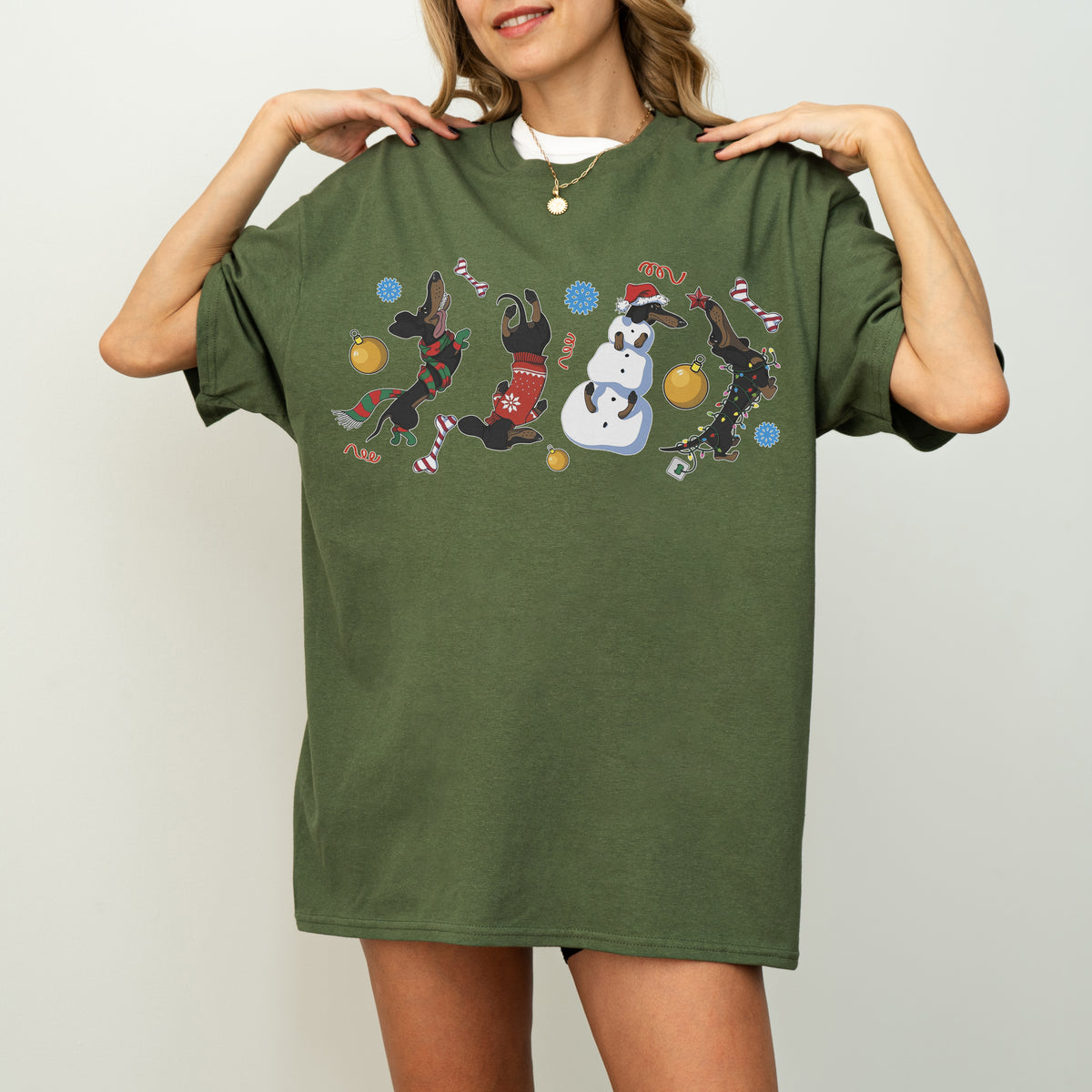 Christmas Dachshund Chaos Shirt – Funny Holiday Wiener Dog Tee