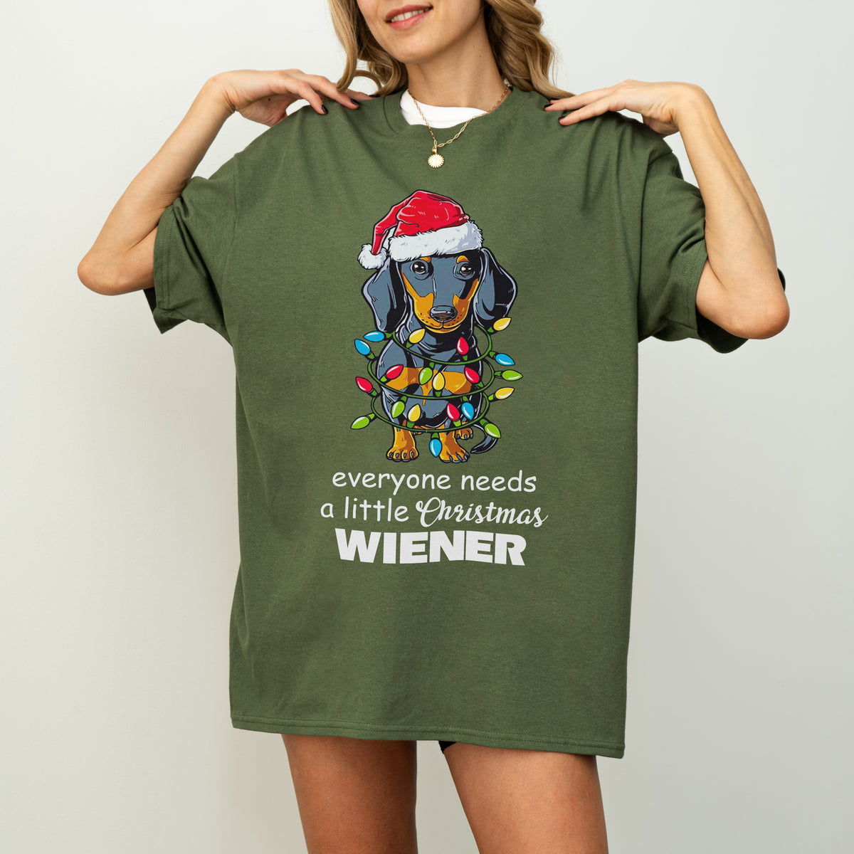 Everyone Needs a Little Christmas Wiener Dachshund Shirt