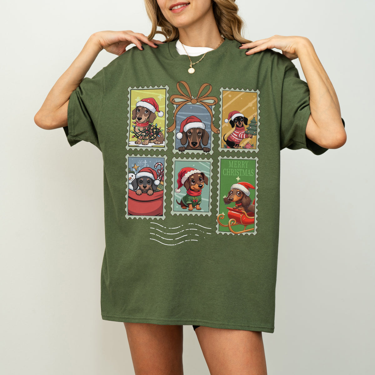 Dachshund Christmas T-Shirt Cute Holiday Dog Lover Gift