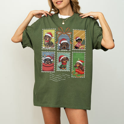 Dachshund Christmas T-Shirt Cute Holiday Dog Lover Gift