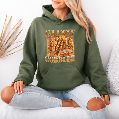 Glizzy Gobbler Hoodie Funny Hot Dog Meme Gift for Food Lovers