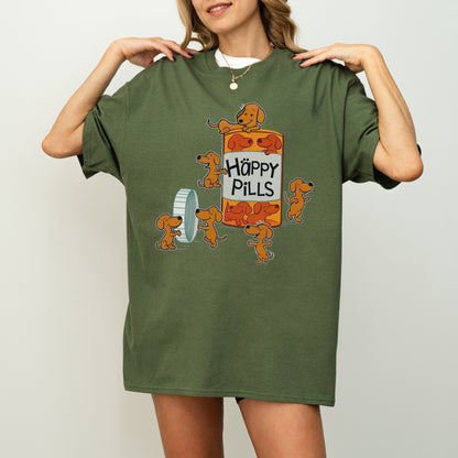 Happy Pills Dachshund Shirt Cute Doxie Gift