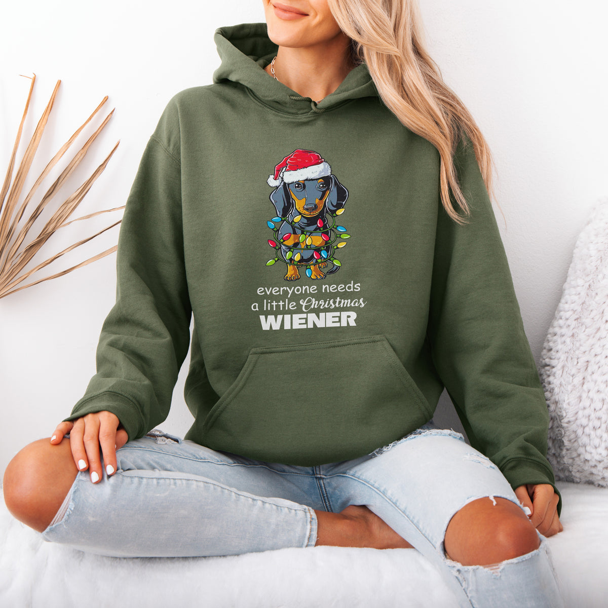 Everyone Needs a Little Christmas Wiener Dachshund Hoodies
