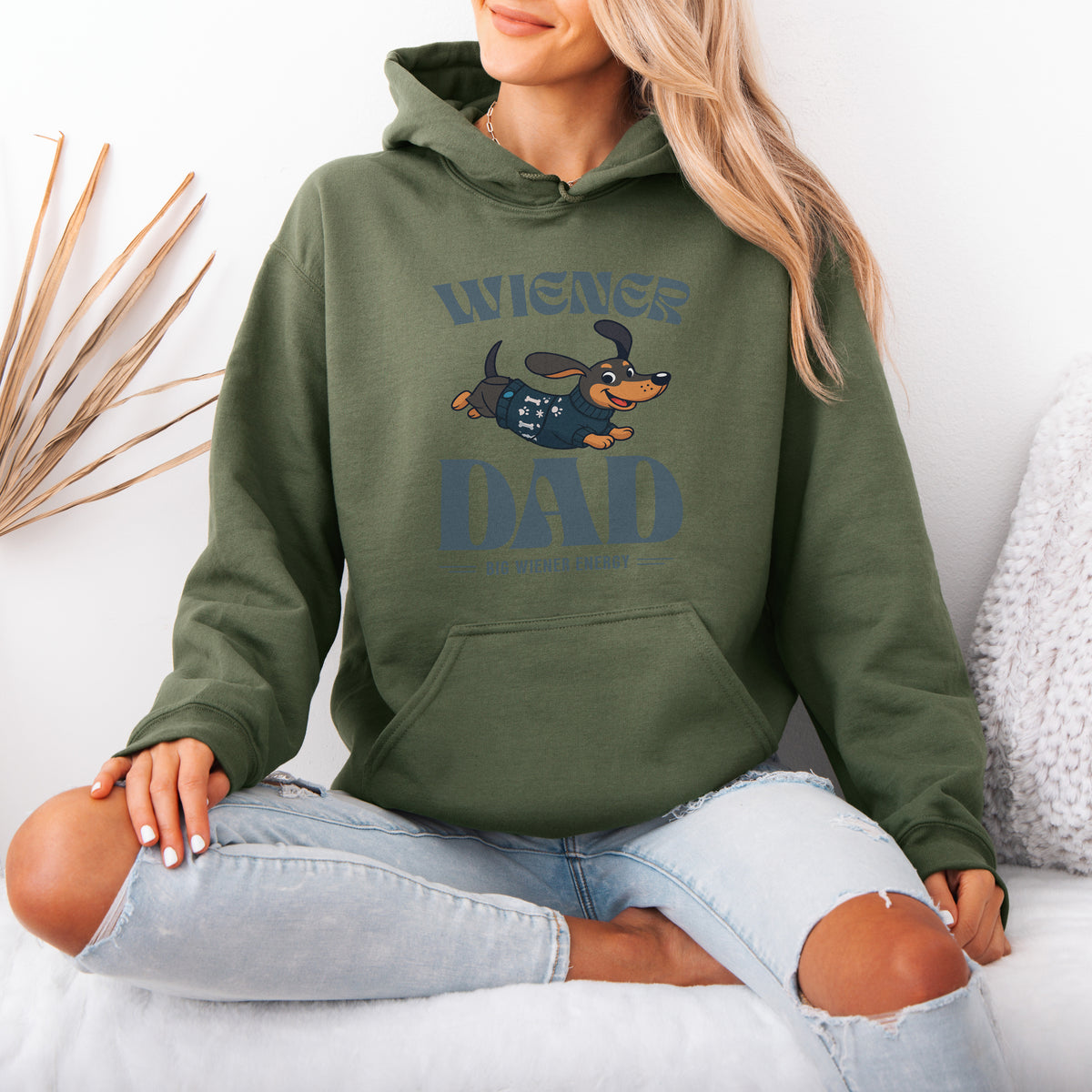Wiener Dad Dachshund Hoodie Cute Doxie Lover Gift
