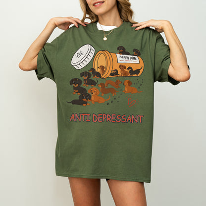 Dachshund Shirt – Funny Anti Depressant Weiner Dog Gift