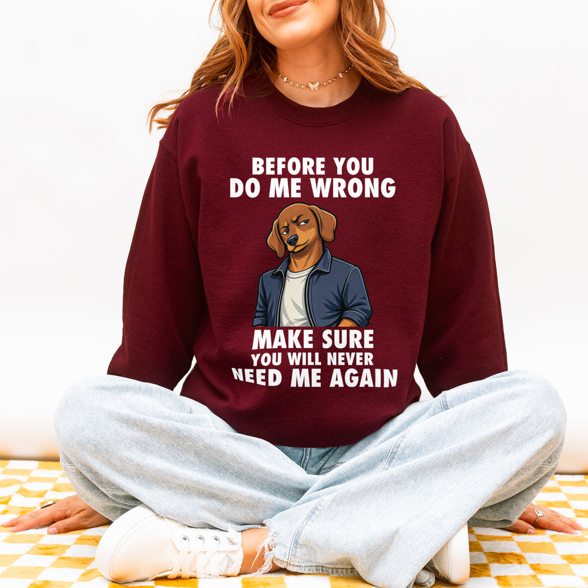 Funny Sausage Dog Sweatshirt Attitude Sausage Dog Humor Gift