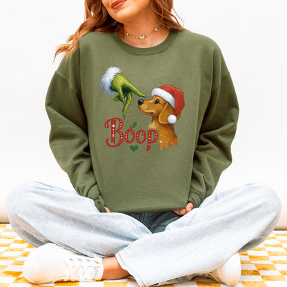 Boop Dachshund Christmas Sweatshirt – Funny Holiday Doxie
