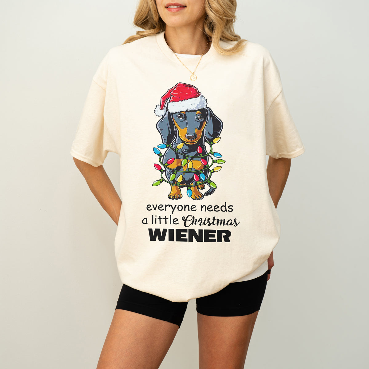 Everyone Needs a Little Christmas Wiener Dachshund Shirt