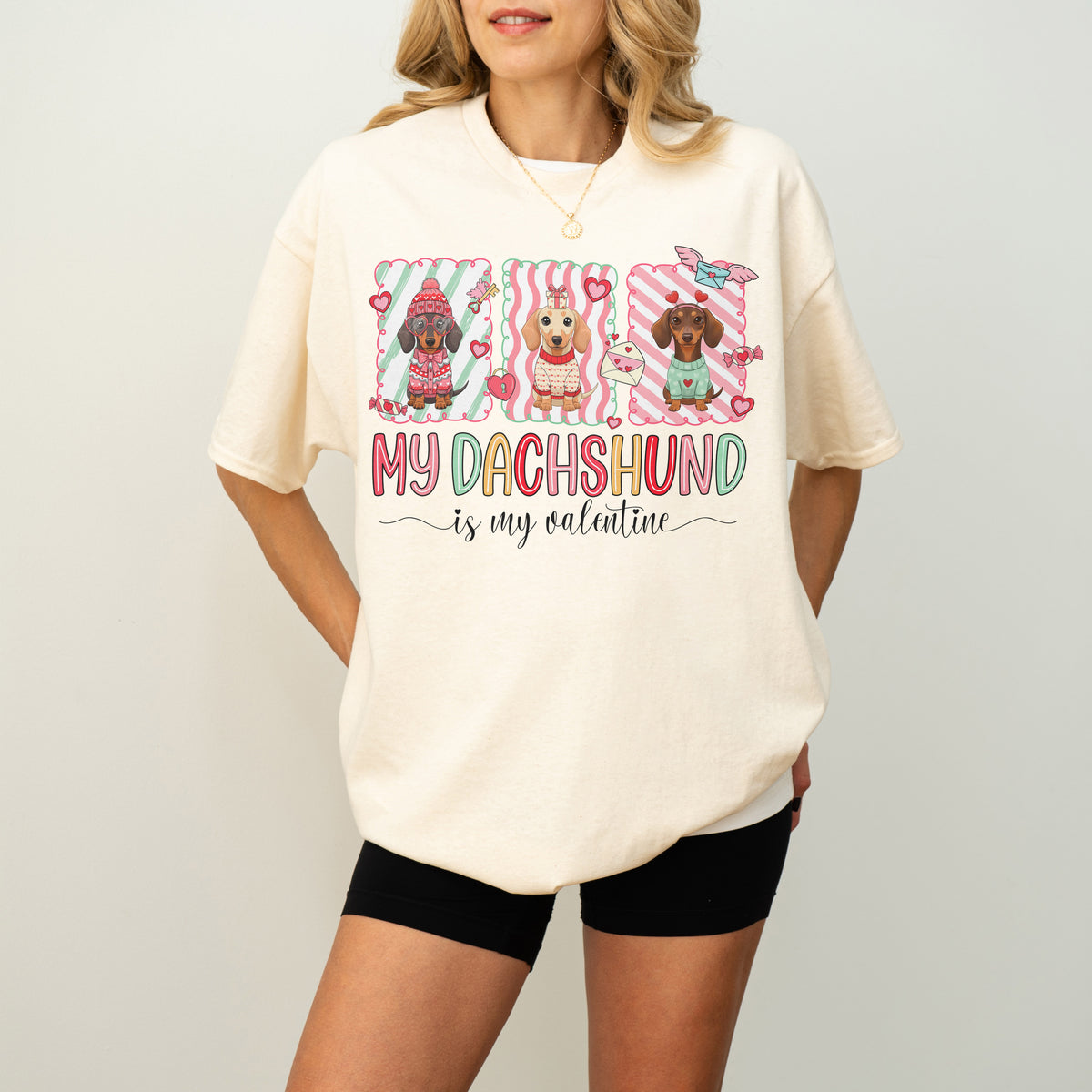 My Dachshund Is My Valentine Shirt – Cute Doxie Mom Gift