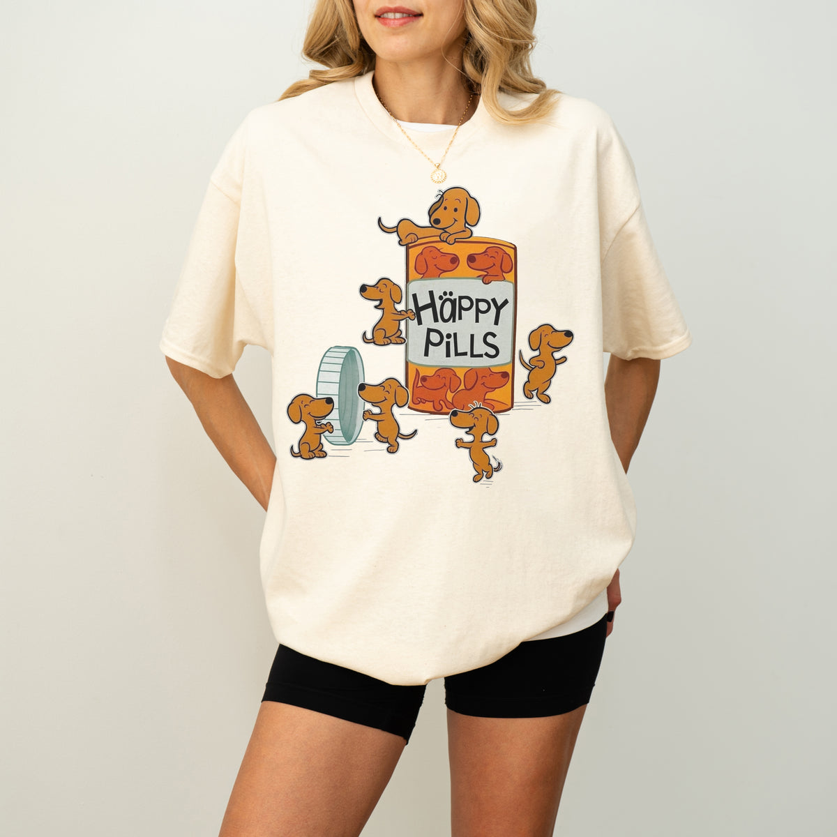 Happy Pills Dachshund Shirt Cute Doxie Gift