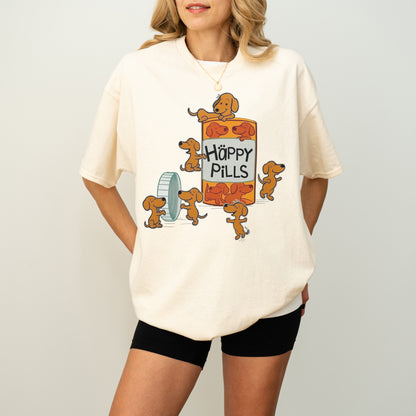 Happy Pills Dachshund Shirt Cute Doxie Gift