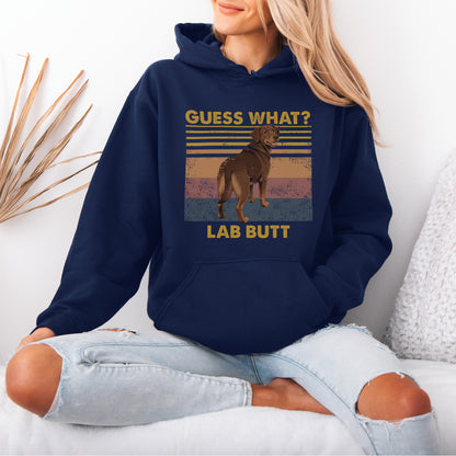 Guess What Labrador Butt Hoodie – Funny Dog Lover Gift