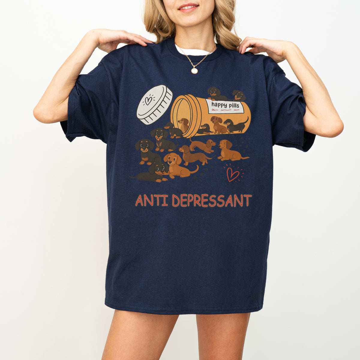 Dachshund Shirt – Funny Anti Depressant Weiner Dog Gift