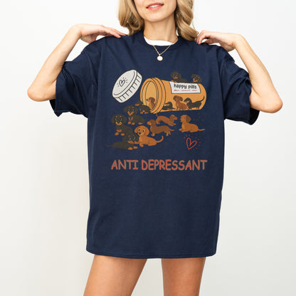 Dachshund Shirt – Funny Anti Depressant Weiner Dog Gift