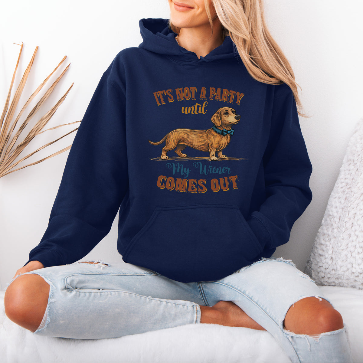 Funny Dachshund Hoodie Wiener Dog Party Gift