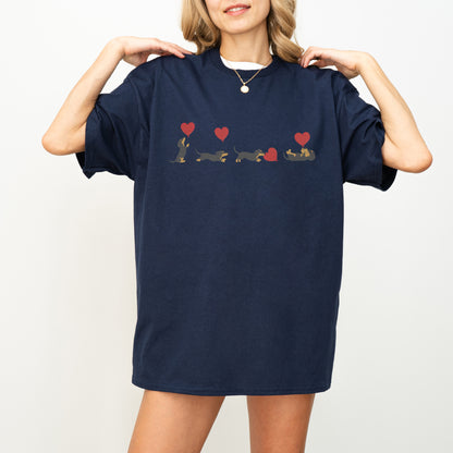 Dachshund With Heart Balloons Shirt