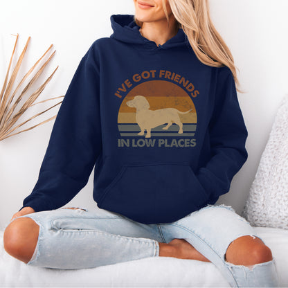 Funny Dachshund Hoodie – Retro Dog Lover Gift with Vintage Style