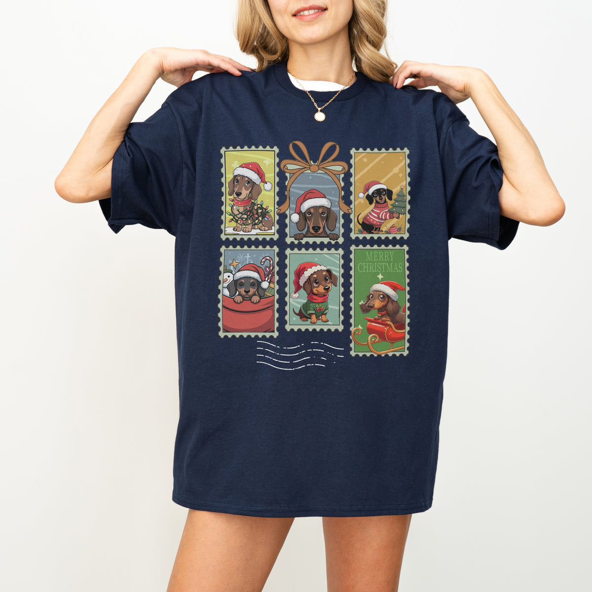 Dachshund Christmas T-Shirt Cute Holiday Dog Lover Gift