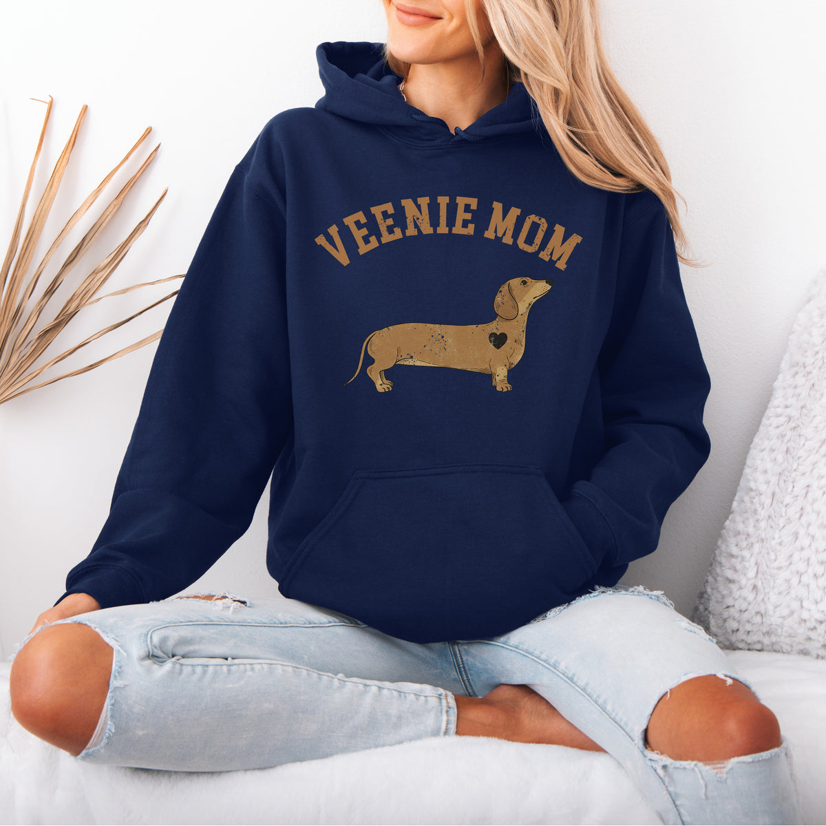 Veenie Mom Dachshund Mom Hoodie Pet Lover Gift