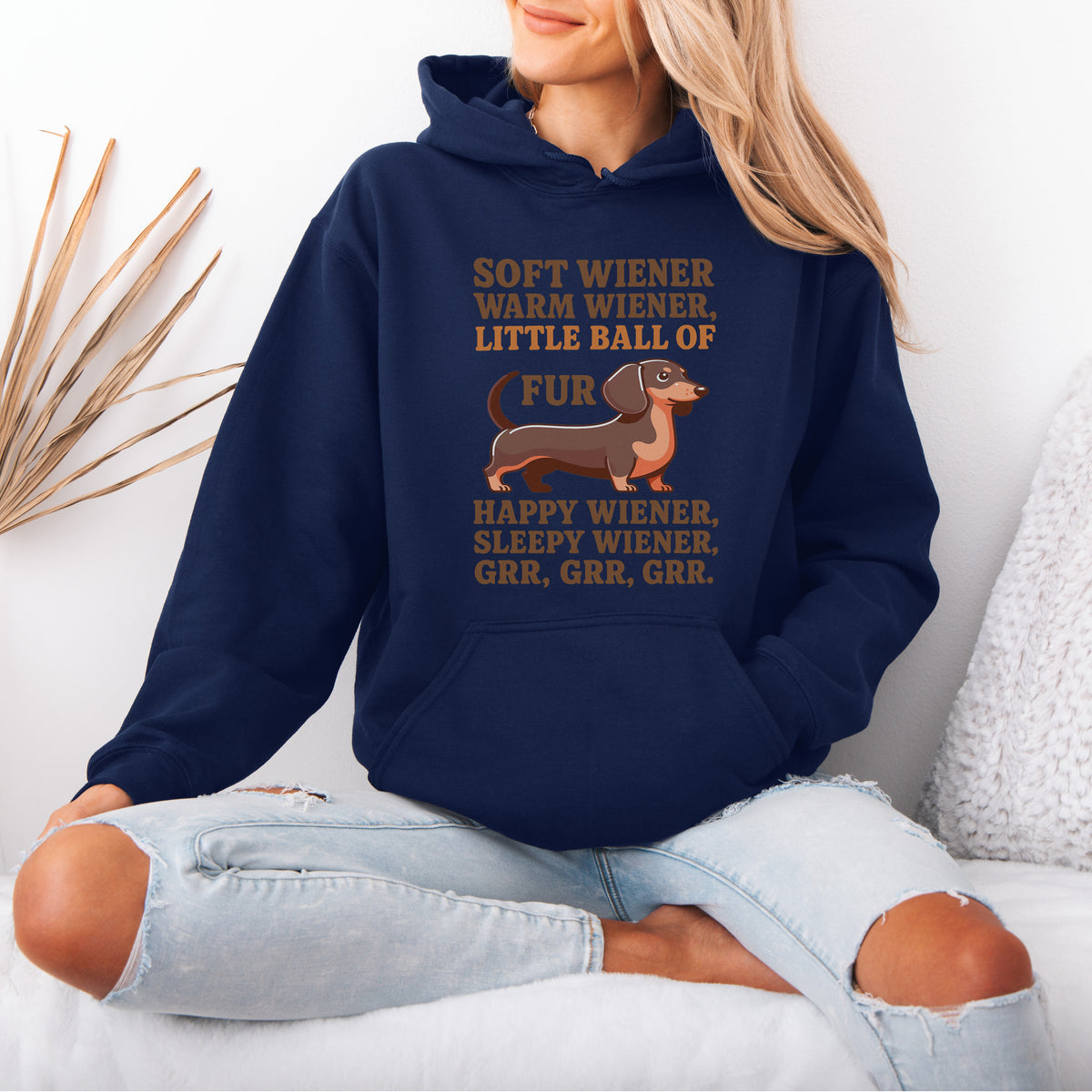 Soft Wiener Warm Wiener Dachshund Hoodie