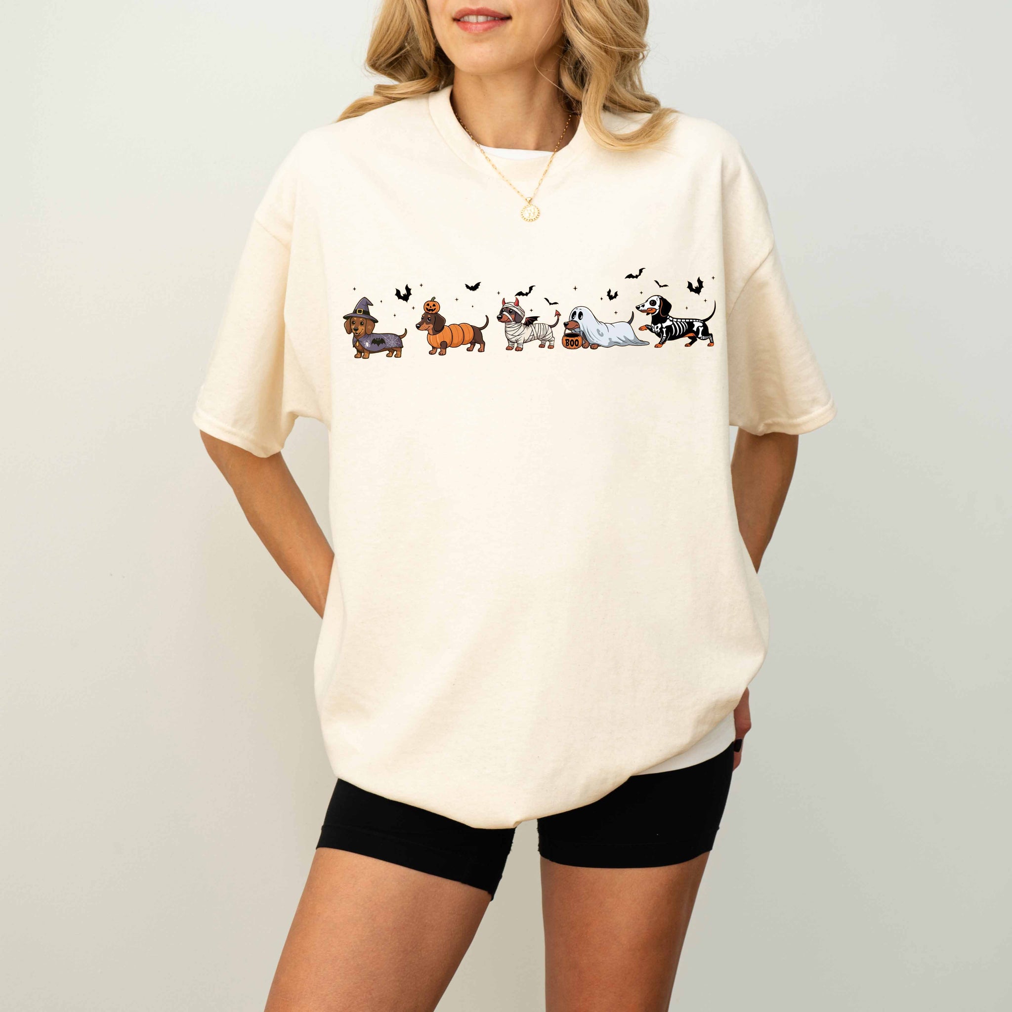 Dachshund Halloween Shirt, Cute Ghost Dog Tee, Spooky Halloween Gift for Dog Lovers