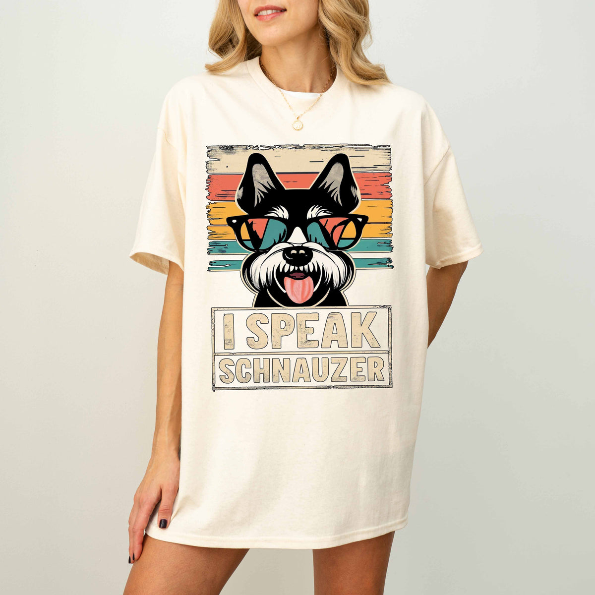 I Speak Schnauzer Funny Dog T-Shirt