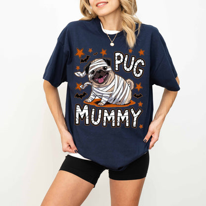 Pug Mummy Halloween Dog T-Shirt