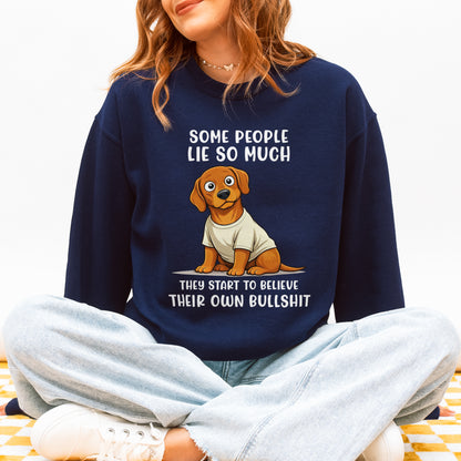 Funny Dachshund Sweatshirt Sarcastic Wiener Dog Humor Gift