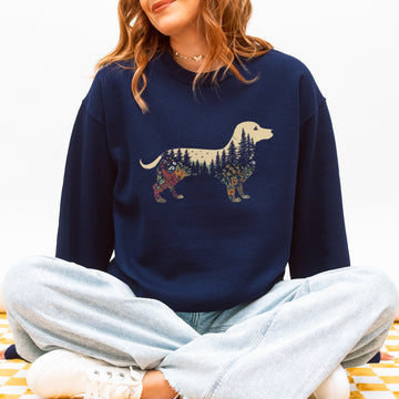 Boho Dachshund Sweatshirt Floral Gift