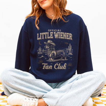 Little Wiener Fan Club Sweatshirt – Vintage Wiener Dog Gift