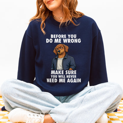 Funny Sausage Dog Sweatshirt Attitude Sausage Dog Humor Gift