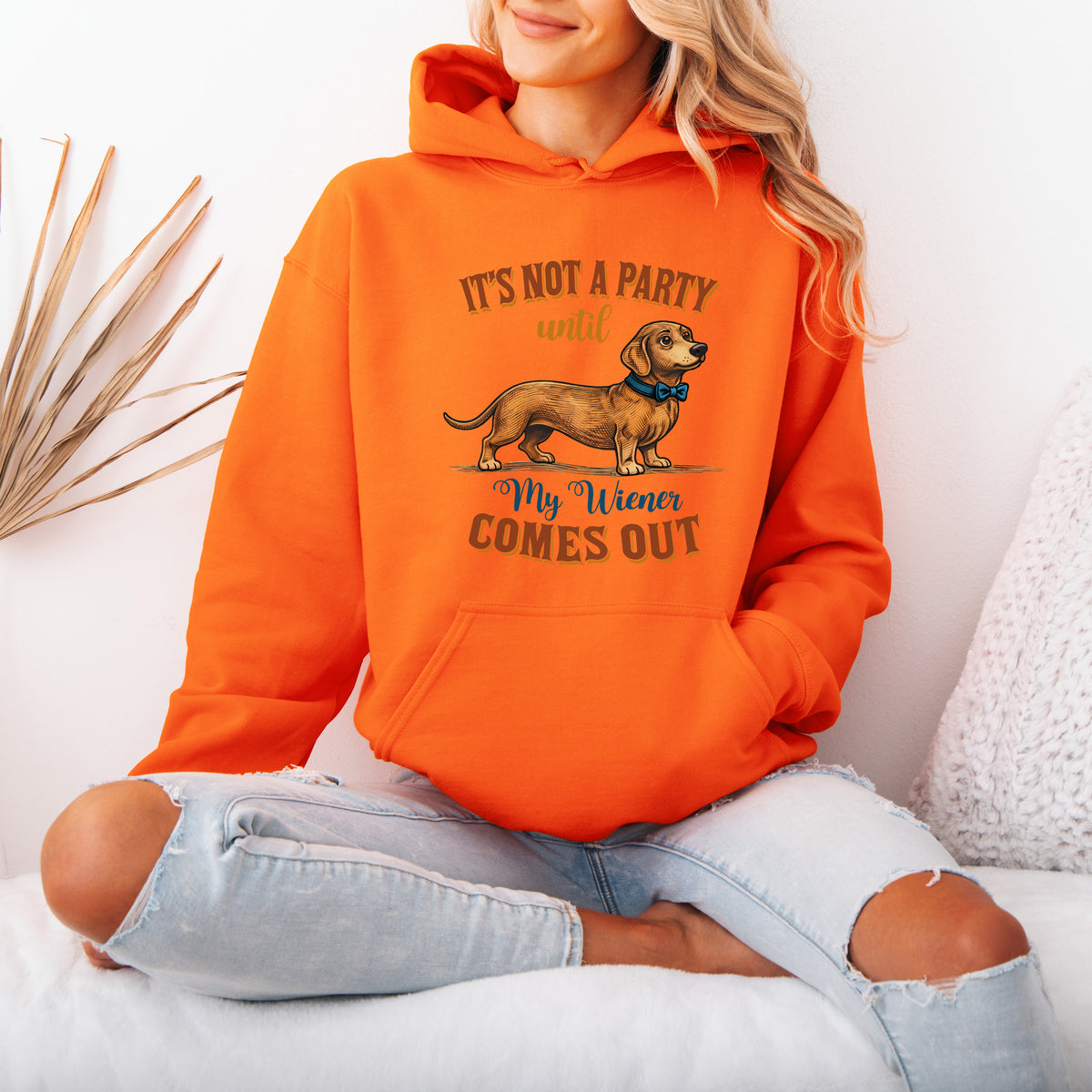 Funny Dachshund Hoodie Wiener Dog Party Gift