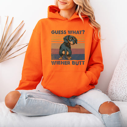 Guess What Wiener Butt Dachshund Hoodie Cute Doxie Gift