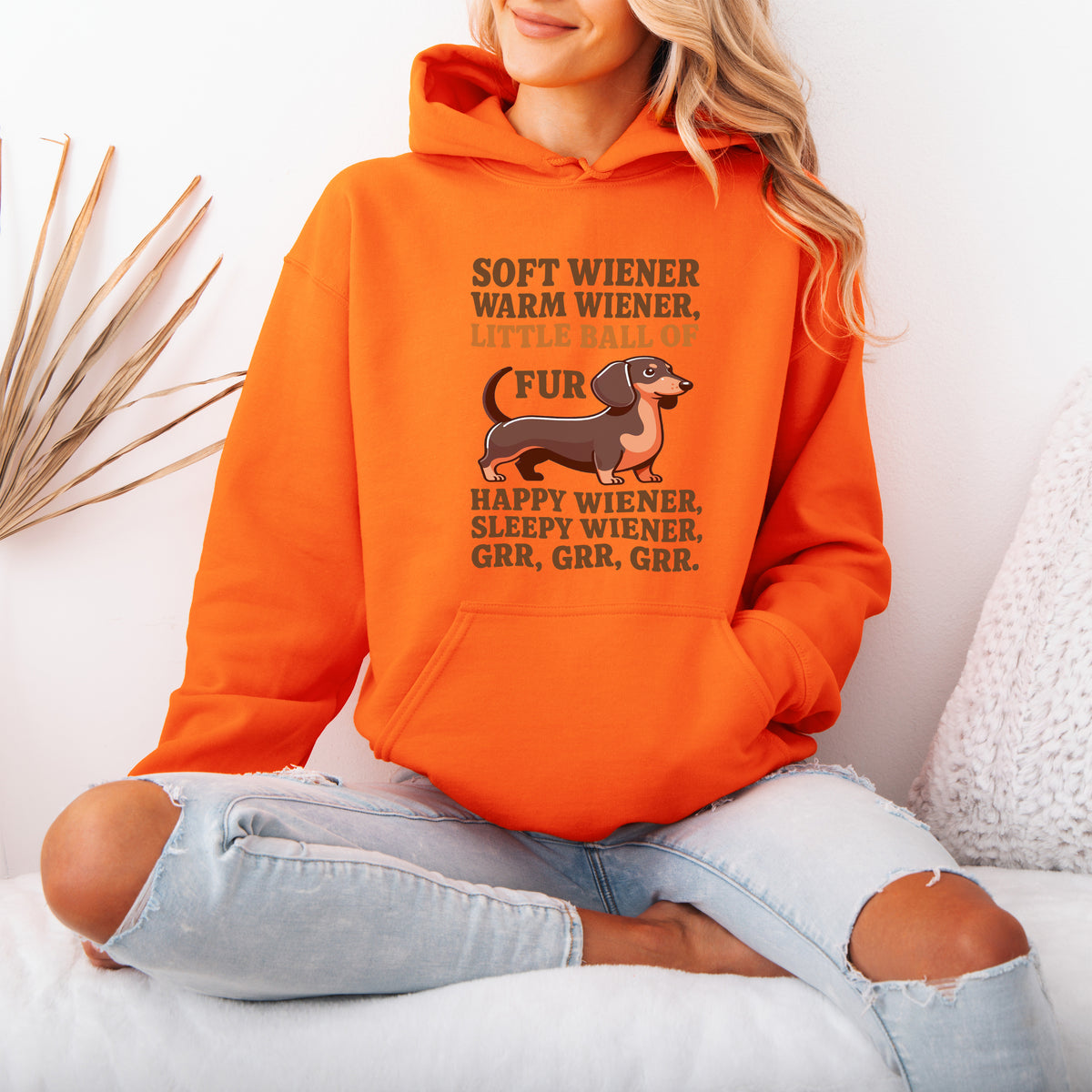 Soft Wiener Warm Wiener Dachshund Hoodie