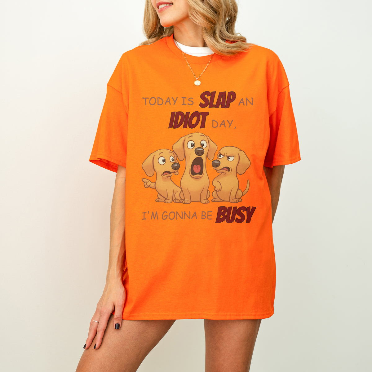 Slap an Idiot Day Dachshund Shirt