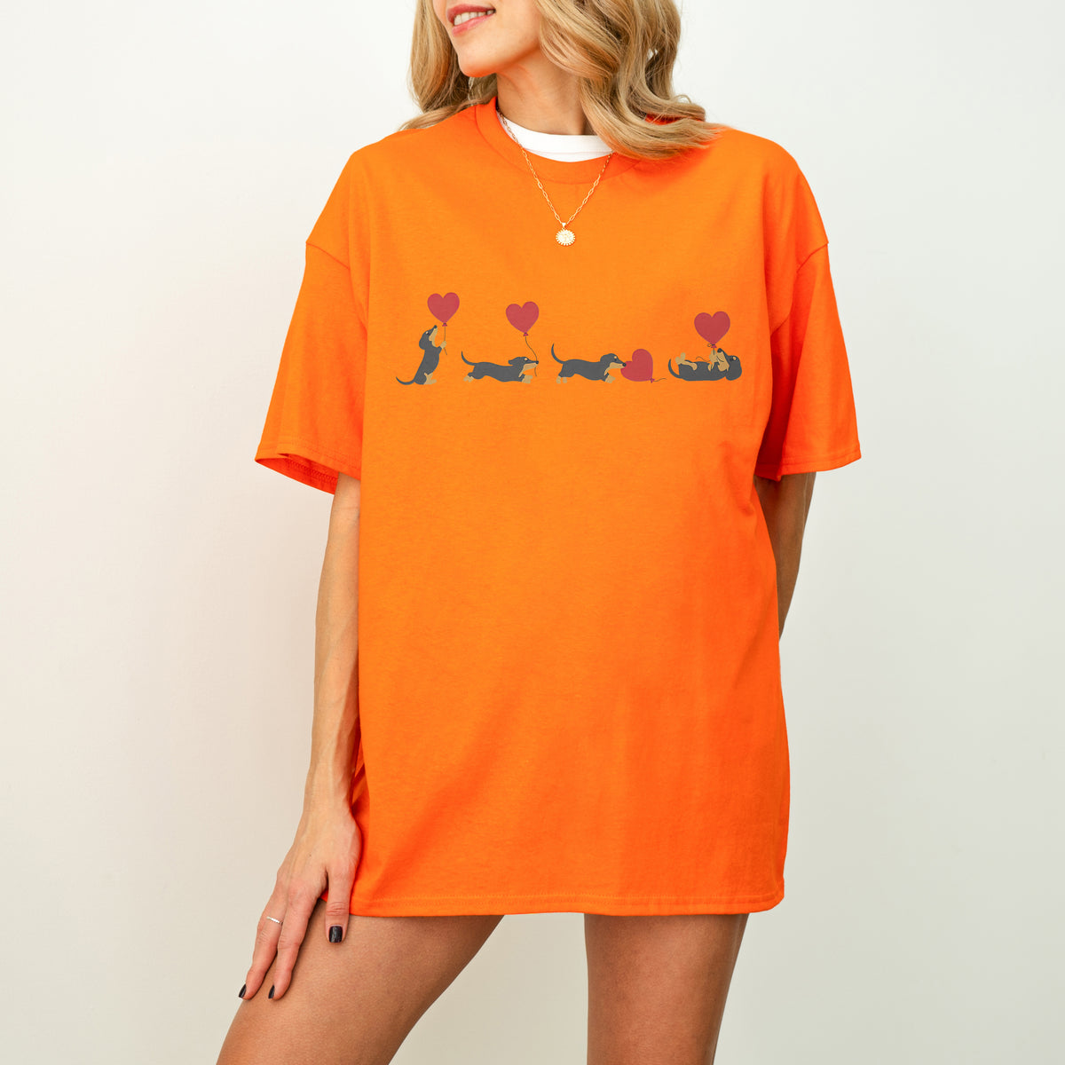 Dachshund With Heart Balloons Shirt