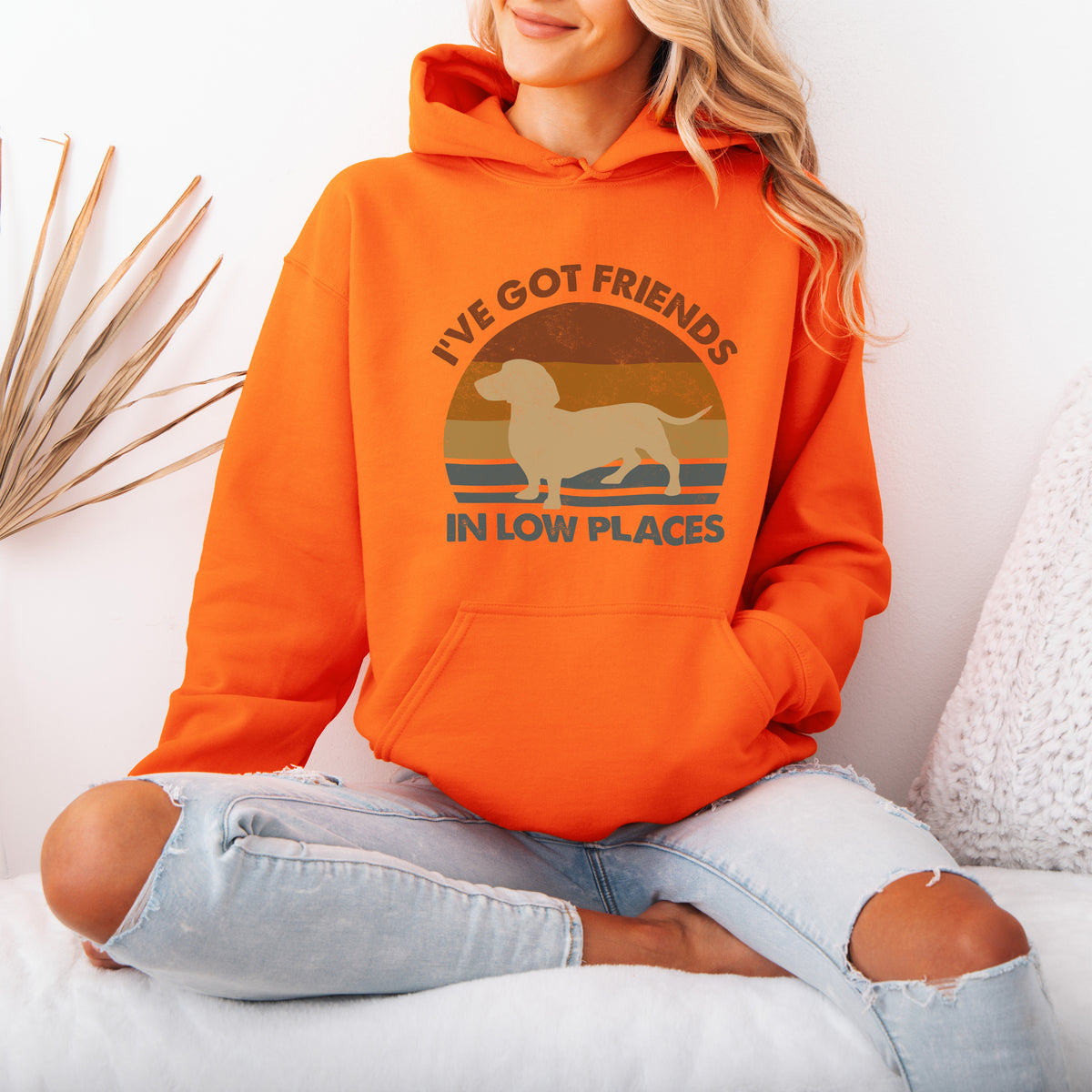 Funny Dachshund Hoodie – Retro Dog Lover Gift with Vintage Style