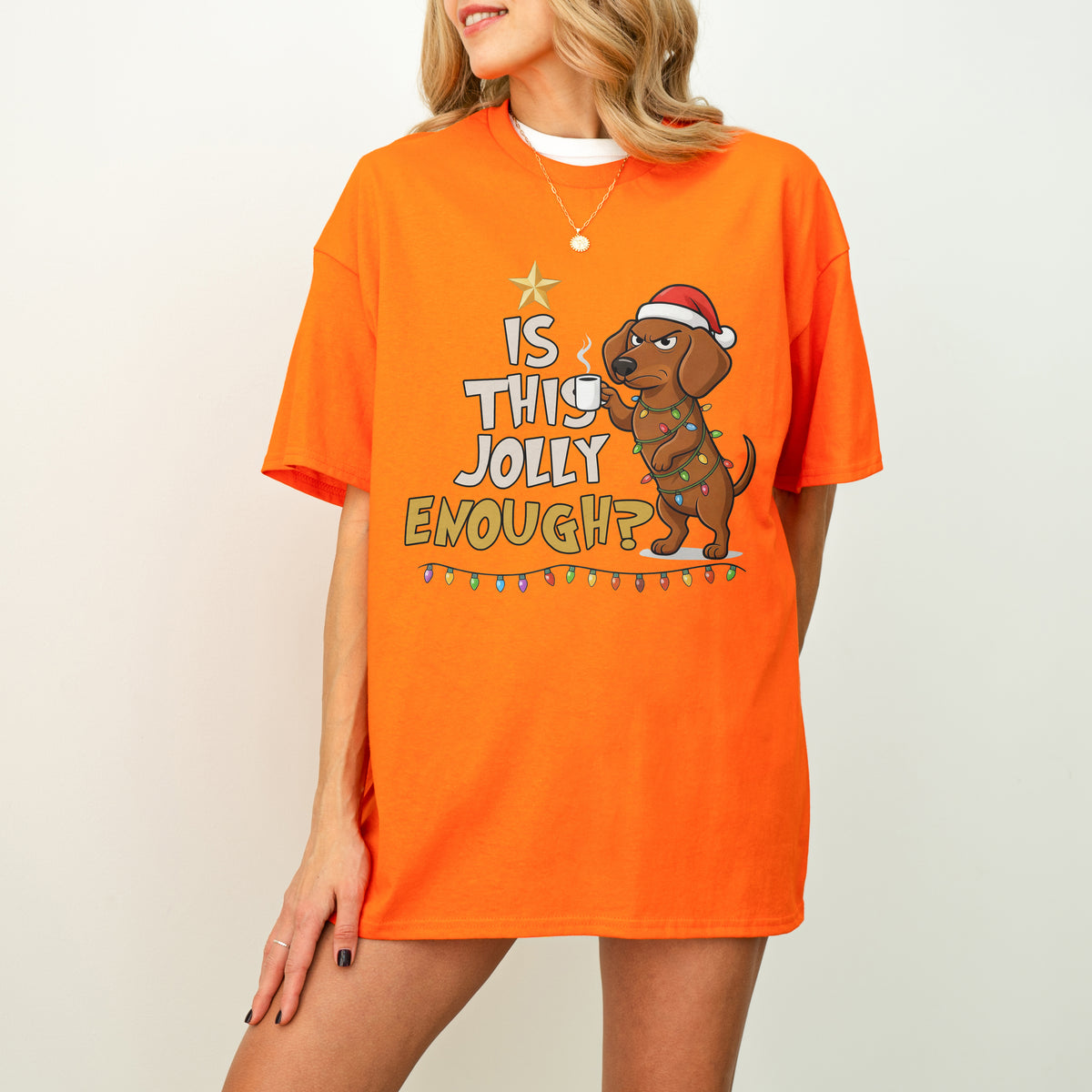 Is This Jolly Enough Dachshund Christmas Shirt
