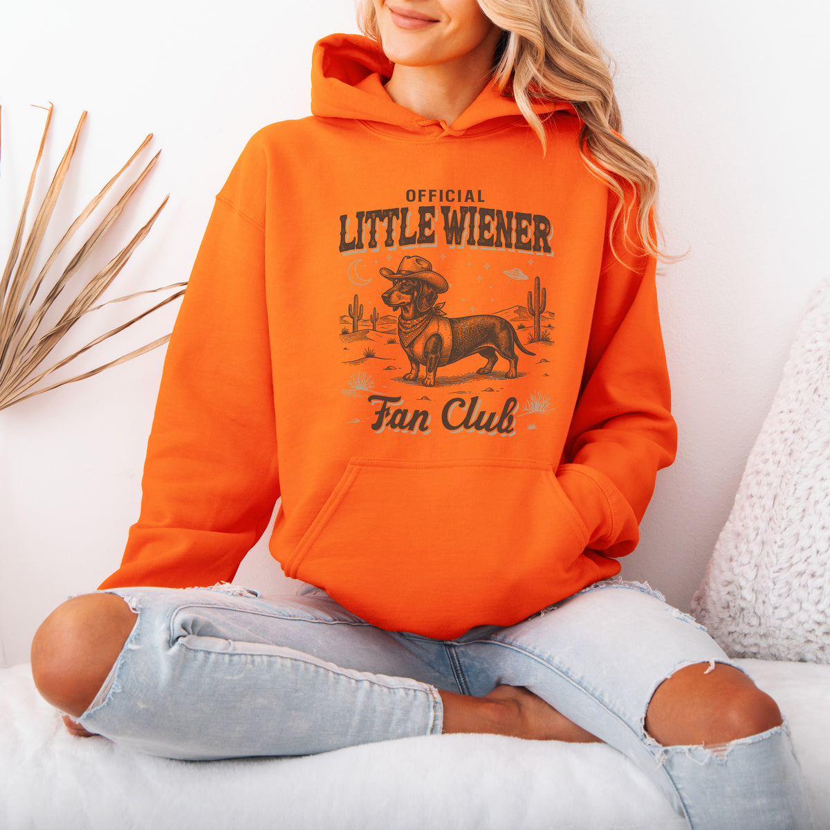 Little Wiener Fan Club Hoodie – Vintage Wiener Dog Gift