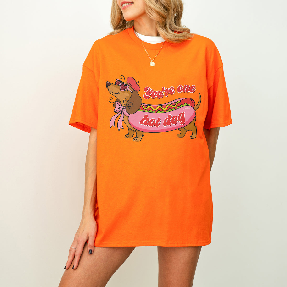 You Are One Hot Dog Dachshund Valentine Shirt