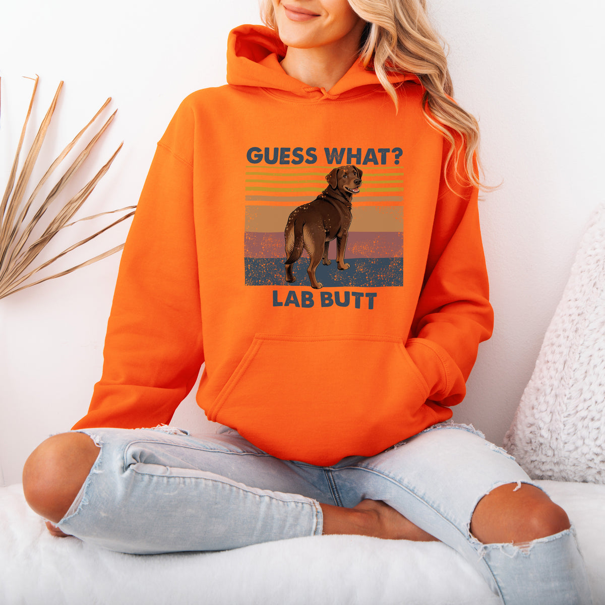 Guess What Labrador Butt Hoodie – Funny Dog Lover Gift
