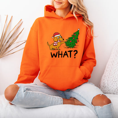 Funny What? Dachshund Christmas Hoodie